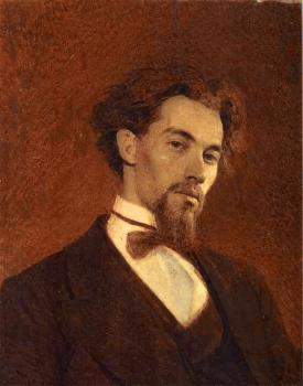 伊凡 尼古拉耶維奇 尅拉姆斯柯依 Portrait of the Artist Konstantin Savitsky 伊凡 尼古拉耶維奇 尅拉姆斯柯依 Portrait of the Artist Konstantin Savitsky